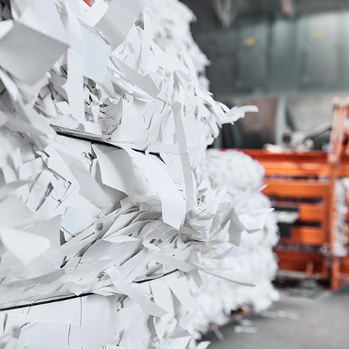 Commercial paper shredder for Waste Management