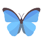 Holly blue butterfly logo